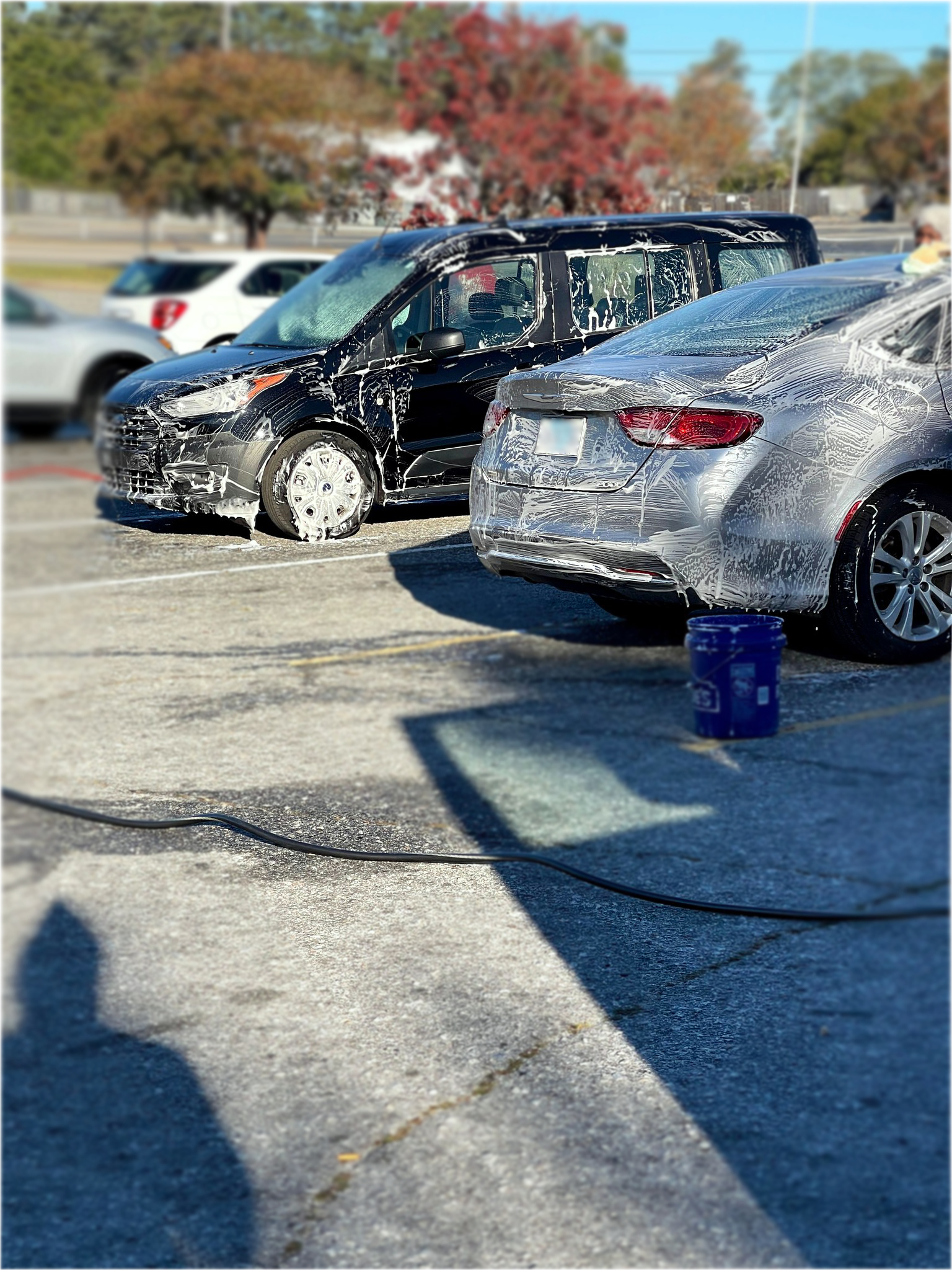 Professional mobile car wash fleet service